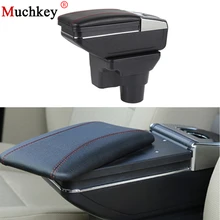 Armrest Box For KIA Rio 4 Rio X-Line 2017 2018 Central Console Arm Store Content Box Cup Holder Ashtray Interior Car Styling armrest box for hyundai solaris 2 2017 central console arm store content box cup holder ashtray with rise and down function part