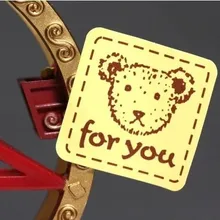 6 упаковок(96 шт)/лот медаль ручной работы свинцово-Упаковочные наклейки подарочная упаковка коробка/наклейки для сумок 2,5*2,5 см