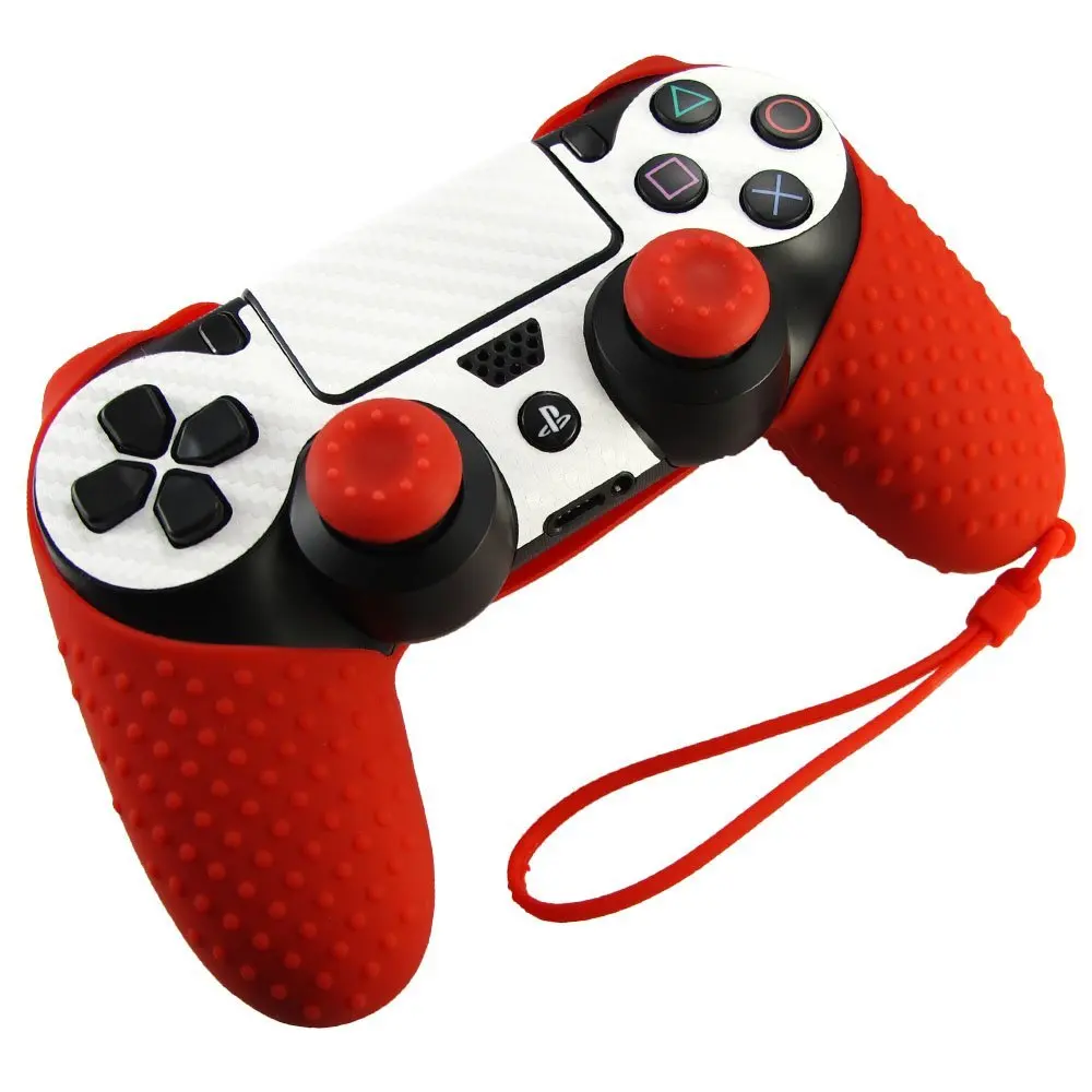 

Solid Color Silicone Gel Rubber Cases Skin For Sony Playstation 4 Controller Proctective Grip Cover For PS4 Pro Slim protector
