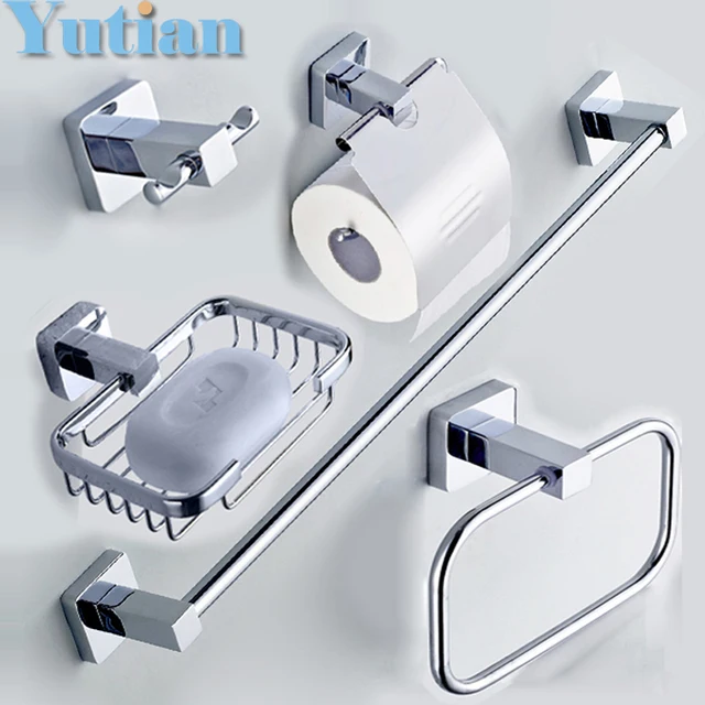 304 Stainless Steel Bathroom Accessories Set Robe hook Paper 304 Stainless Steel Bathroom Accessories Set Robe hook Paper