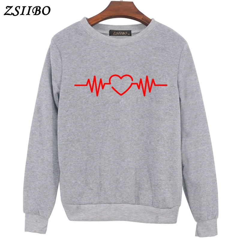 Sweaters Winter Coat Womens Tracksuit Paw Heartbeat Lifeline Love Print Clothes Warm Brief Sweaters Harajuku Sweaters Top Sweaters Winter Coat Womens Tracksuit Paw Heartbeat Lifeline Love Print Clothes Warm Brief Sweaters Harajuku Sweaters Top