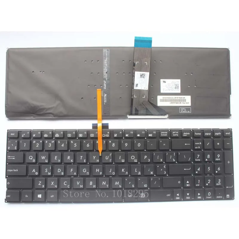 Русская клавиатура для ноутбука ASUS K501 K501U K501UB K501UQ K501UW K501UX K501L K501LB K501LX A501L A501LB A501LX RU Подсветка клавиатуры