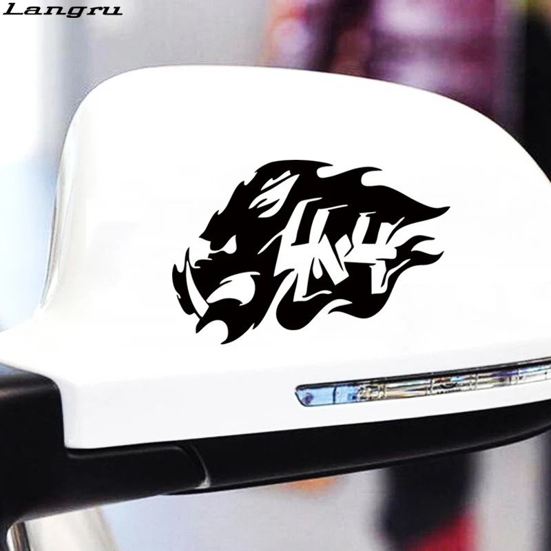 Langru Boar Totem Fangs Hog стикер для охотничьего автомобиля грузовиков окон Стайлинг