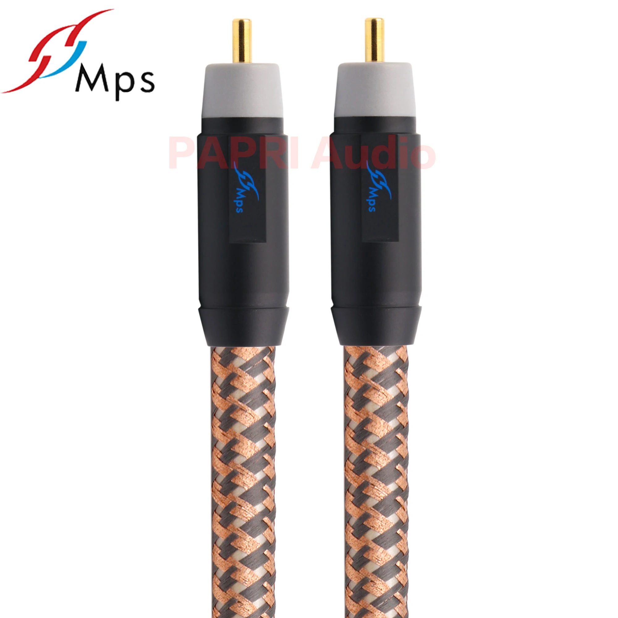 PAPRI Hi Fi MPS 99.99997% OCC 24K позолоченный разъем RCA аудио кабель DVD CD DAC усилитель