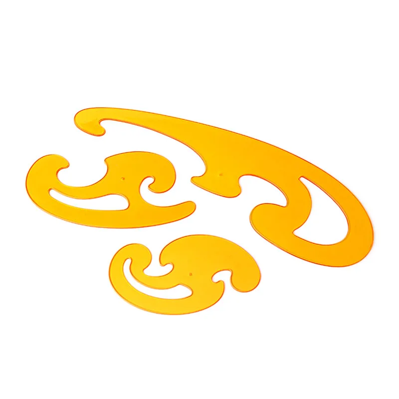 

1 Set/ 3Pcs Curve Template Drawing Painting Drafting Stencil Sewing Craft Ruler