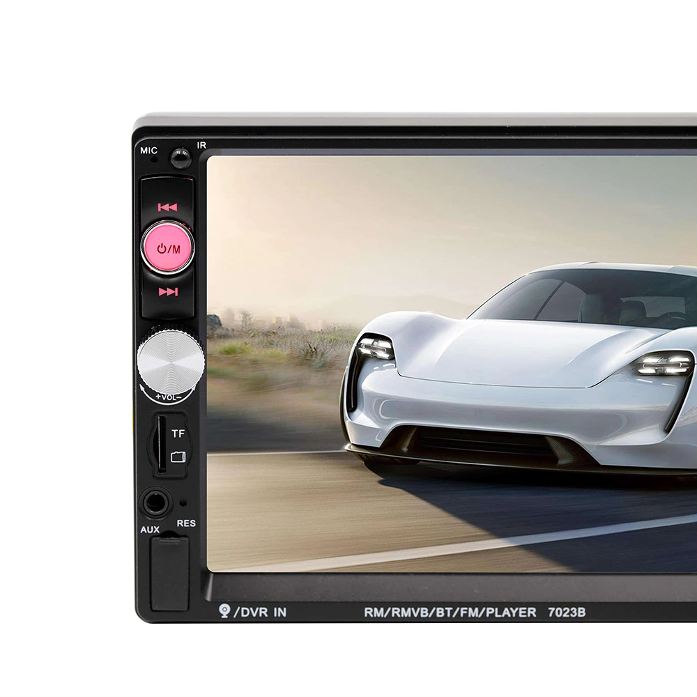 Автомагнитола 2din 7023B MP5 плеер с поддержкой Bluetooth камерой заднего вида и пультом
