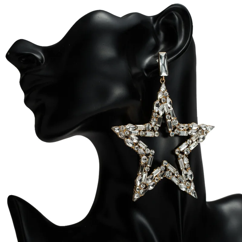LEADERBEADS 2019 женские роскошные полностью хрустальные висячие серьги с большой