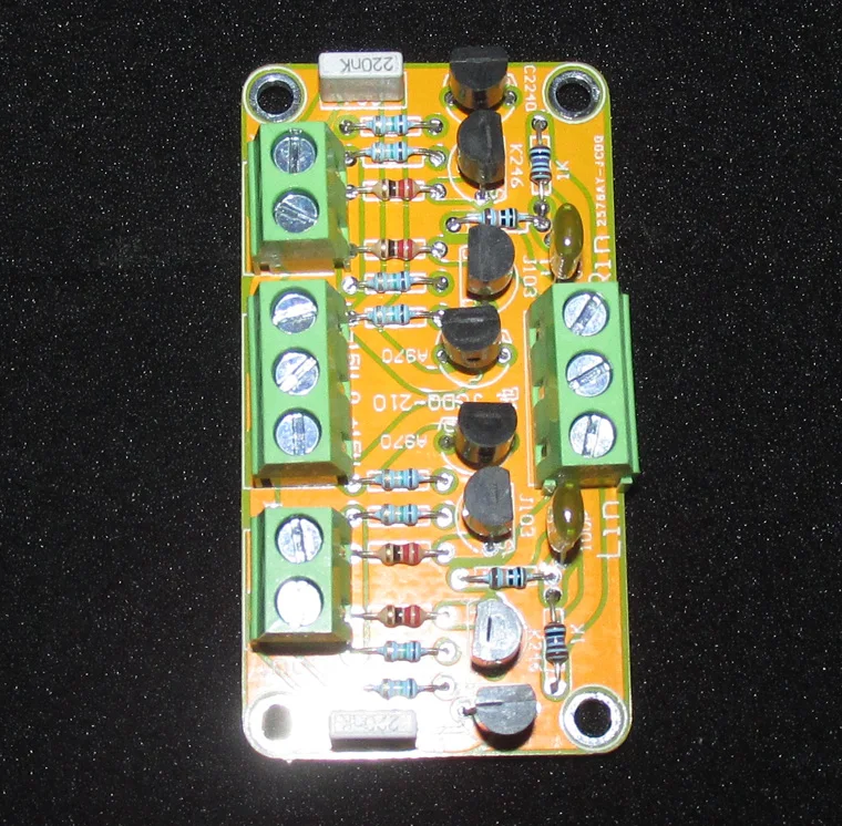 JFET вход Cascoded буферная плата предварительного усилителя OP AMP использование Toshiba