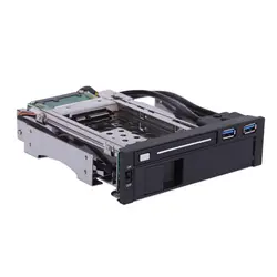 Новый Dual Bay 3,5 "+ 2,5" дюймов SATA III жесткий диск HDD SSD лоток Caddy внутренний мобильный корпус стойки с USB 3,0 порты и разъёмы горячей замены