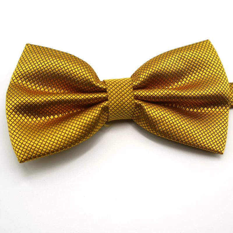 Роскошный комплект из 2 предметов, мужской однотонный Карманный квадратный бант-галстук, регулируемый носовой платок, галстук-бабочка, набор для свадебной вечеринки в клетку