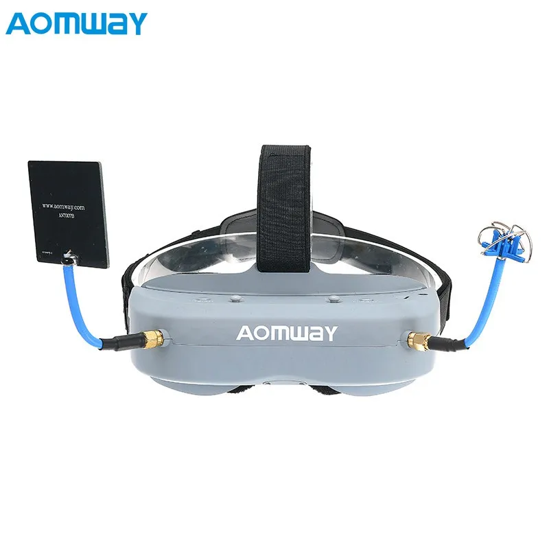 

Hot Sale Aomway Commander Goggles V1 2D 3D 40CH 5.8G FPV Video Headset Support HDMI DVR Headtracker