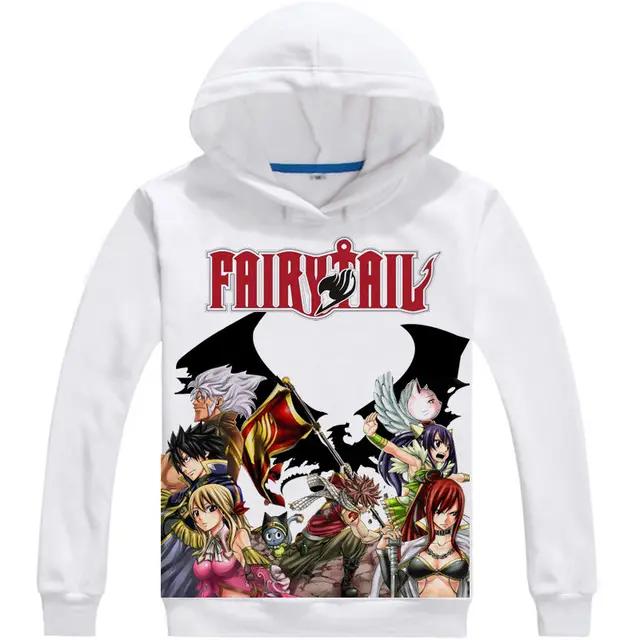 Fairy Tail Anime Kot Szczęśliwy I Lucy Cosplay Biały Bluzy Z