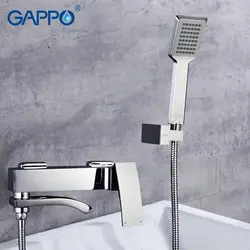 GAPPO 1 компл. ванна кран * 1 ручной Showe * 1 высокое качество хромированный настенный смеситель для ванной комнаты Смеситель для ванны кран