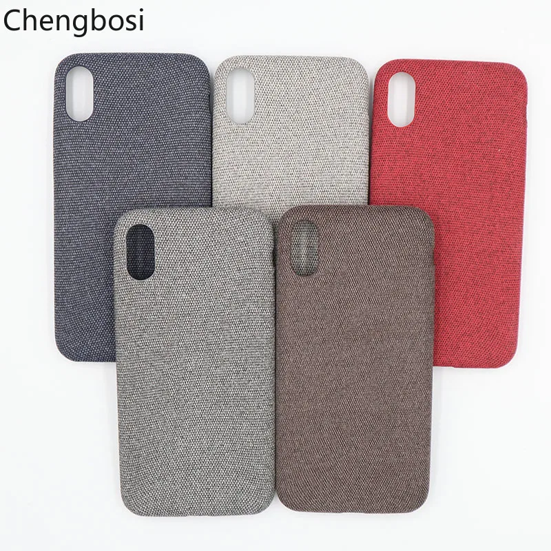 

Cloth Texture Soft TPU Case for Iphone 7 Case Cover Ultra-thin Canvas Silicone Phone Cases for Iphone 6 6S 7 8 Plus X XR Xs Max