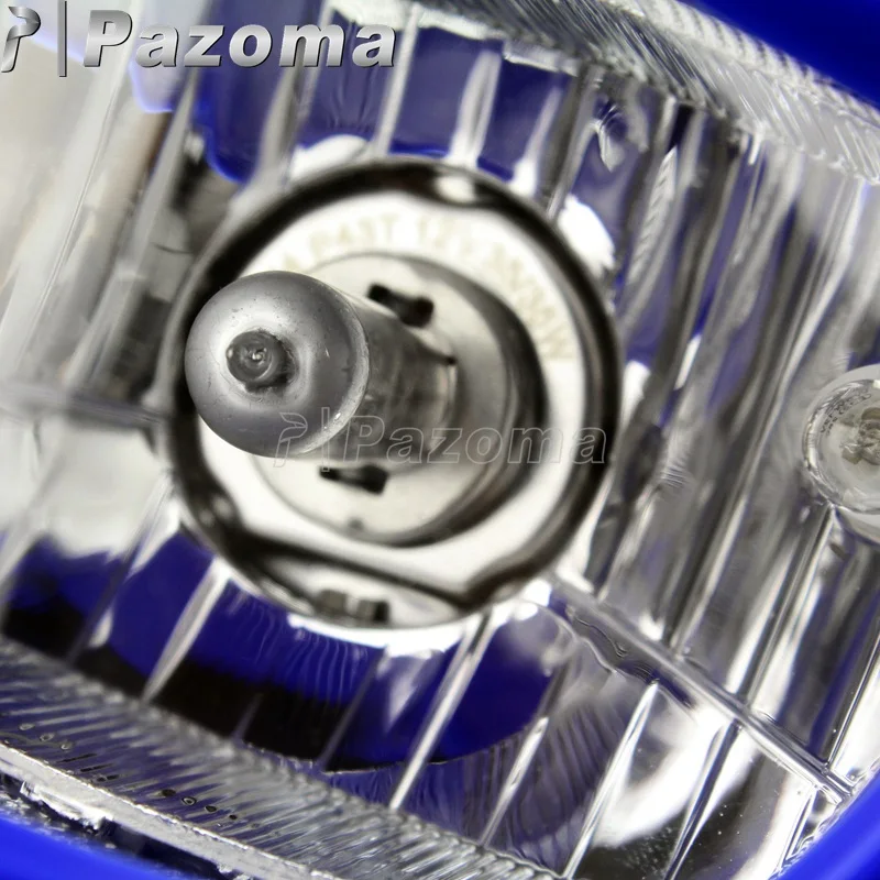 12 В 35 Вт синяя прочная фара для мотокросса, уличная фара, двойной спортивный фонарь для YAMAHA YZ YZF 125 250 XT TTR WRF DT