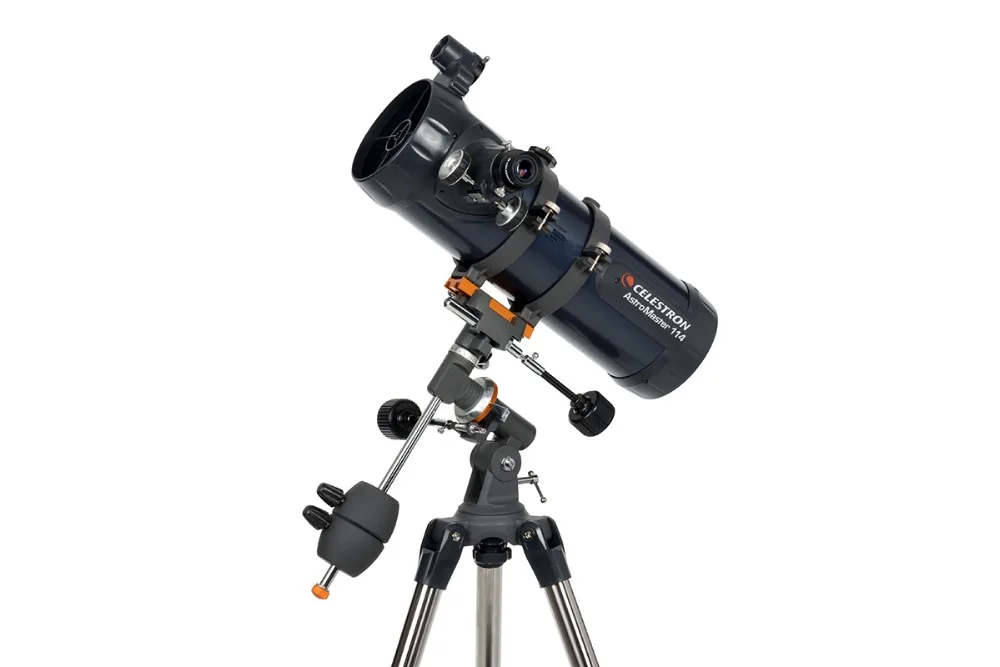 Телескопический рефлектор CELESTRON AstroMaster 114EQ Newtonian телескопы с красной точкой Finderscope
