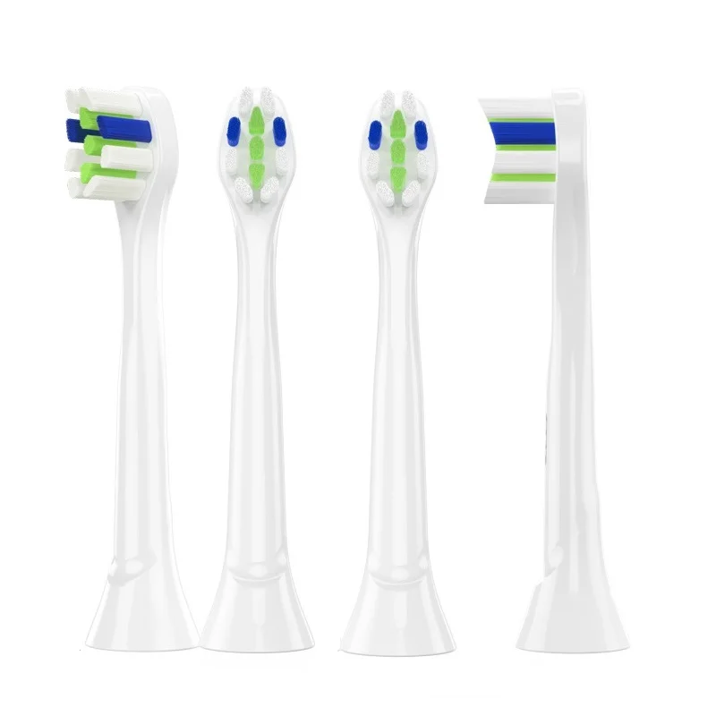 4 шт./лот, сменные электрические зубные щетки, мягкие головки для Philips Sonicare, алмазная очистка, безопасная для детей