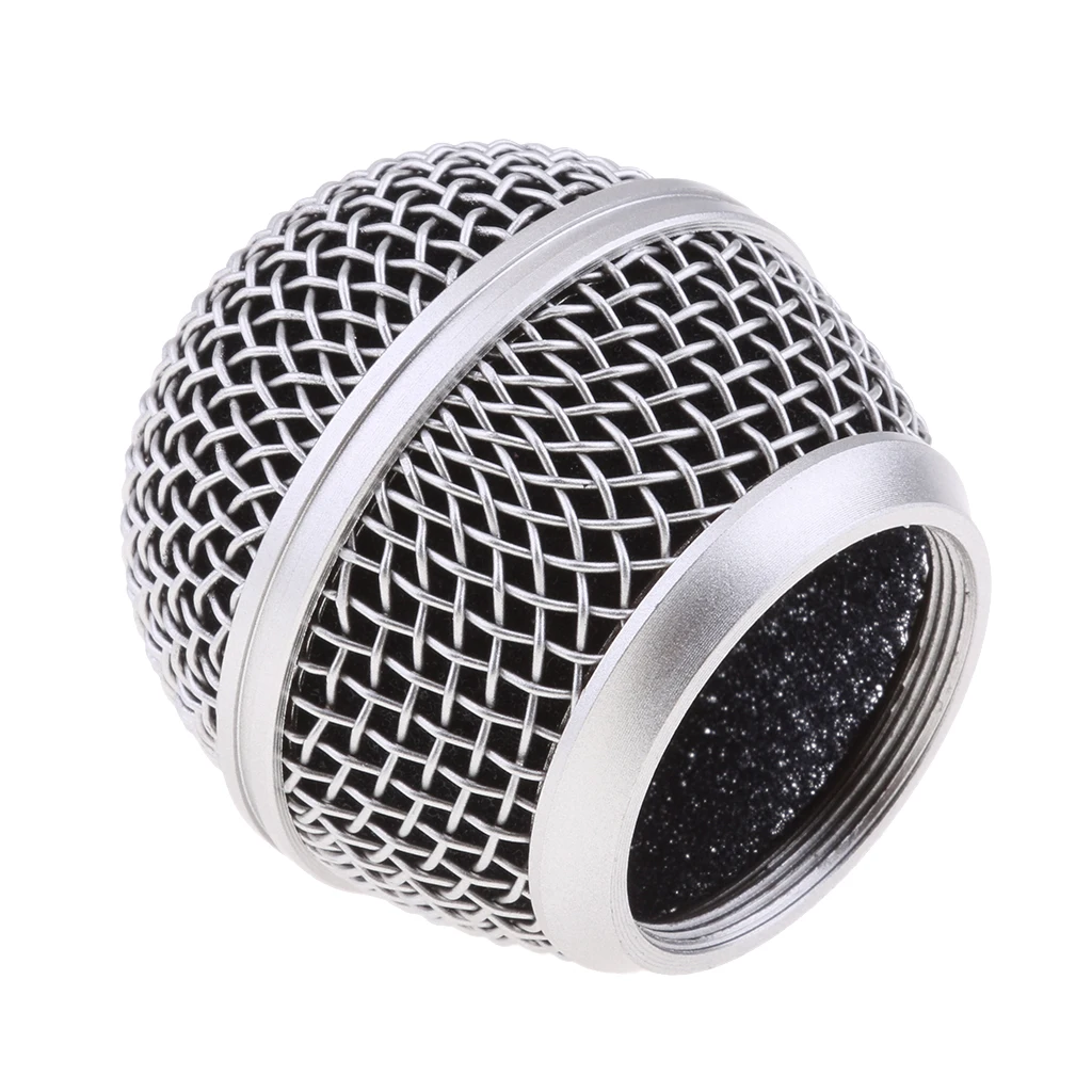 

KTV Handheld Wireless Mic Microphone Ball Head Mesh Grill 31mm Replacement Microphone Grill Heads with sponge inside