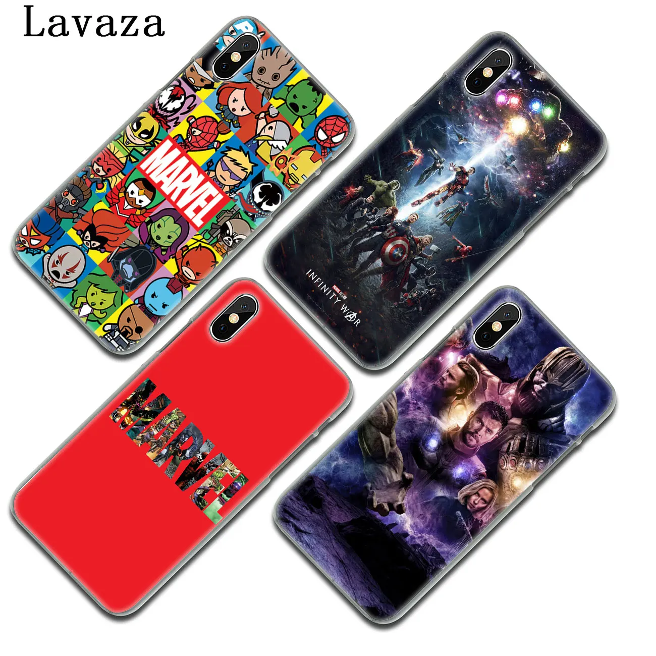 Твердый чехол для телефона Lavaza Avengers Endgame Marvel с логотипом супергероя iPhone XR X XS 11 Pro Max