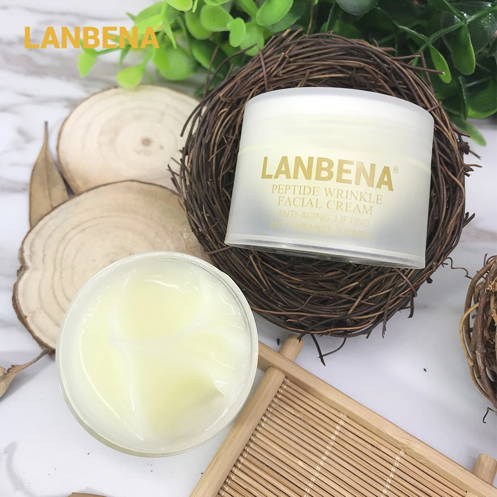 LANBENA Peptide Anti Wrinkle Facial Cream Eye Serum Day Cream Anti Aging Skin Whitening Lifting Firming 1 LANBENA Peptide Anti Wrinkle Facial Cream Eye Serum Day Cream Anti Aging Skin Whitening Lifting Firming 5