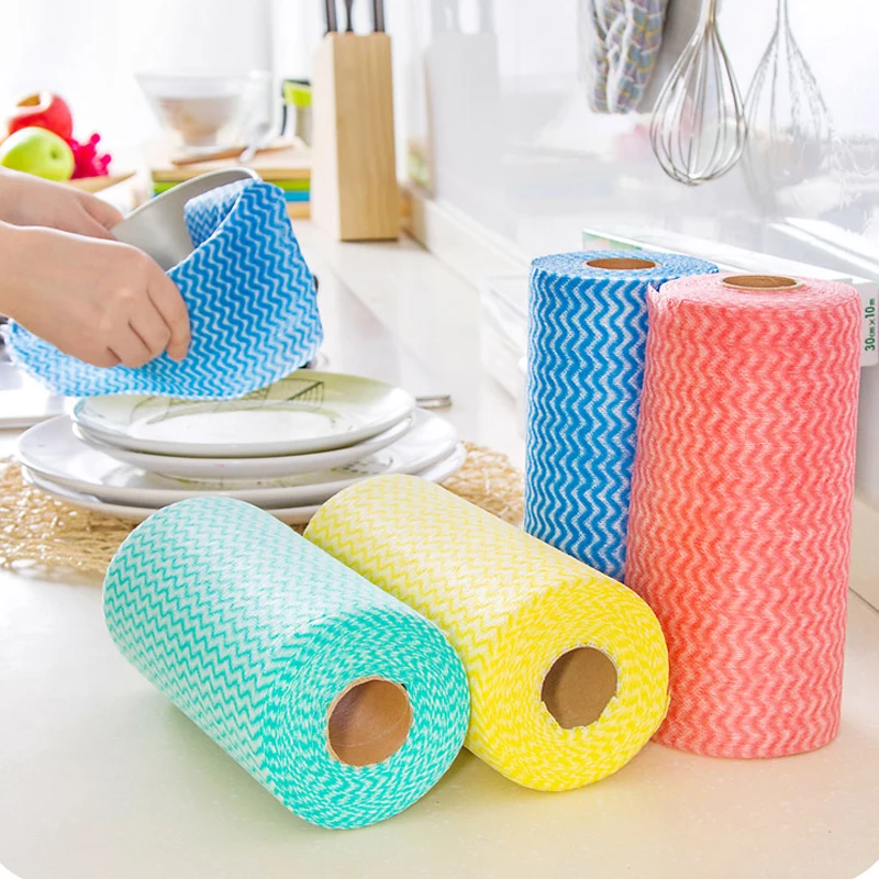 Environmental Colorful Washing Dish Towel Magic Kitchen Cleaning Cloth Non stick Oil Cleaning