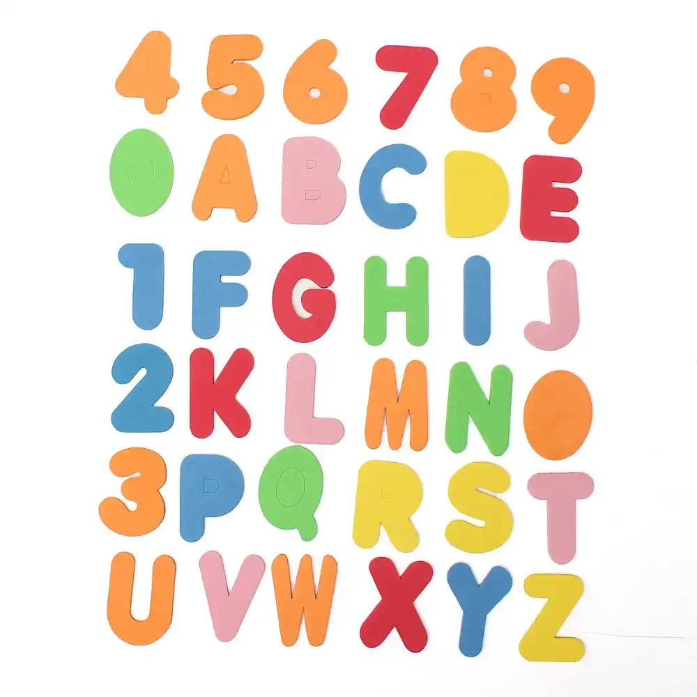 bath letters and numbers