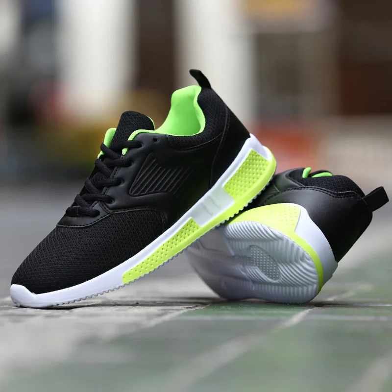 

2019 spring men's shoes wild new breathable mesh wear-resistant thick men's fashion vulcanized shoes