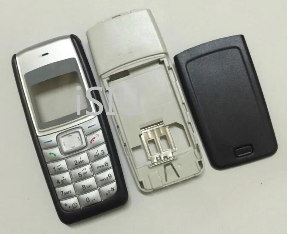 

Back Cover For Nokia 1110 1112 Battery Cover Rear Case Housing Middle Frame English Keyboard Button Black White Red Wholesale