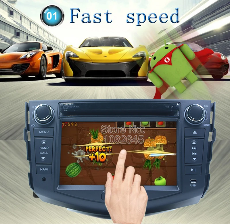 Quad core Android 7.1 2 din car dvd player for toyota rav4 2007 2008 2009 2010 2011 2012 cassette player car raido stereo gps