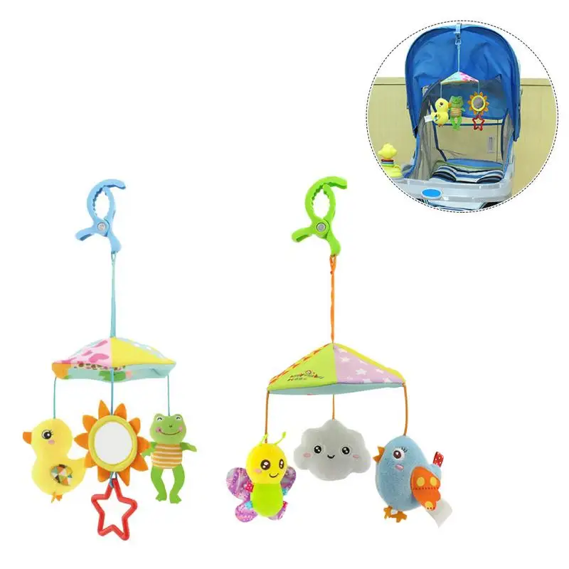 

Cartoon Baby Stroller Accessories Crib Hanging Bed Toy Plush Cartoon Cute Pendant Baby Car Accessories