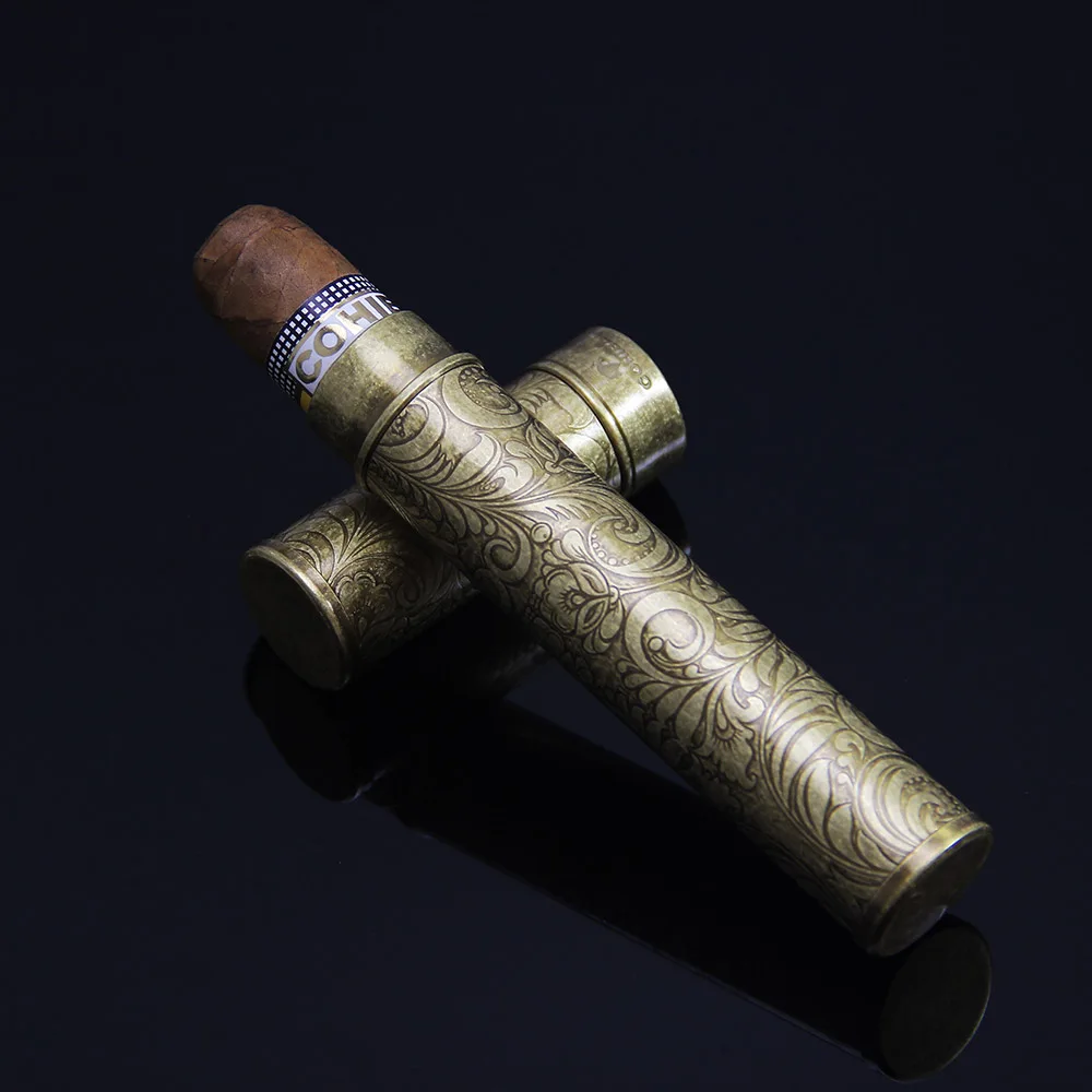 Buy COHIBA Black Carbon Fiber Bronze Fine Cigar Tube