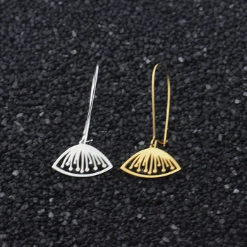 

V Attract 10pair Stainless Steel Vintage Flower Earrings Bohemia Pendientes Gold Open Lotus Boucles D'oreilles Femmes