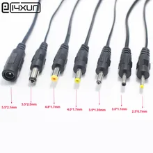Divisor de cable adaptador de energía CC, 1 Uds., 5,5x2,1mm a 5,5x2,5, 4,8x1,7, 4,0x1,7, 3,5x1,35mm, 3,5x1,1mm, con cable de 15cm