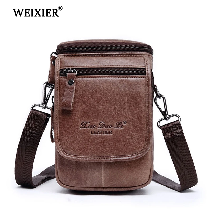 

Men's Shoulder bag Leather material Retro Casual British Style High quality Design Multi-functional Large capacity
