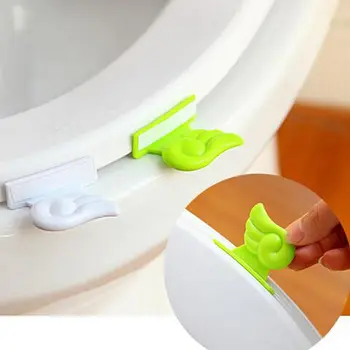 

Toilet Lid Lifting Device Angel wings Toilet Cover Lifting Avoid Touching Handle Bathroom Portable Sanitary Seat Cover Lifter