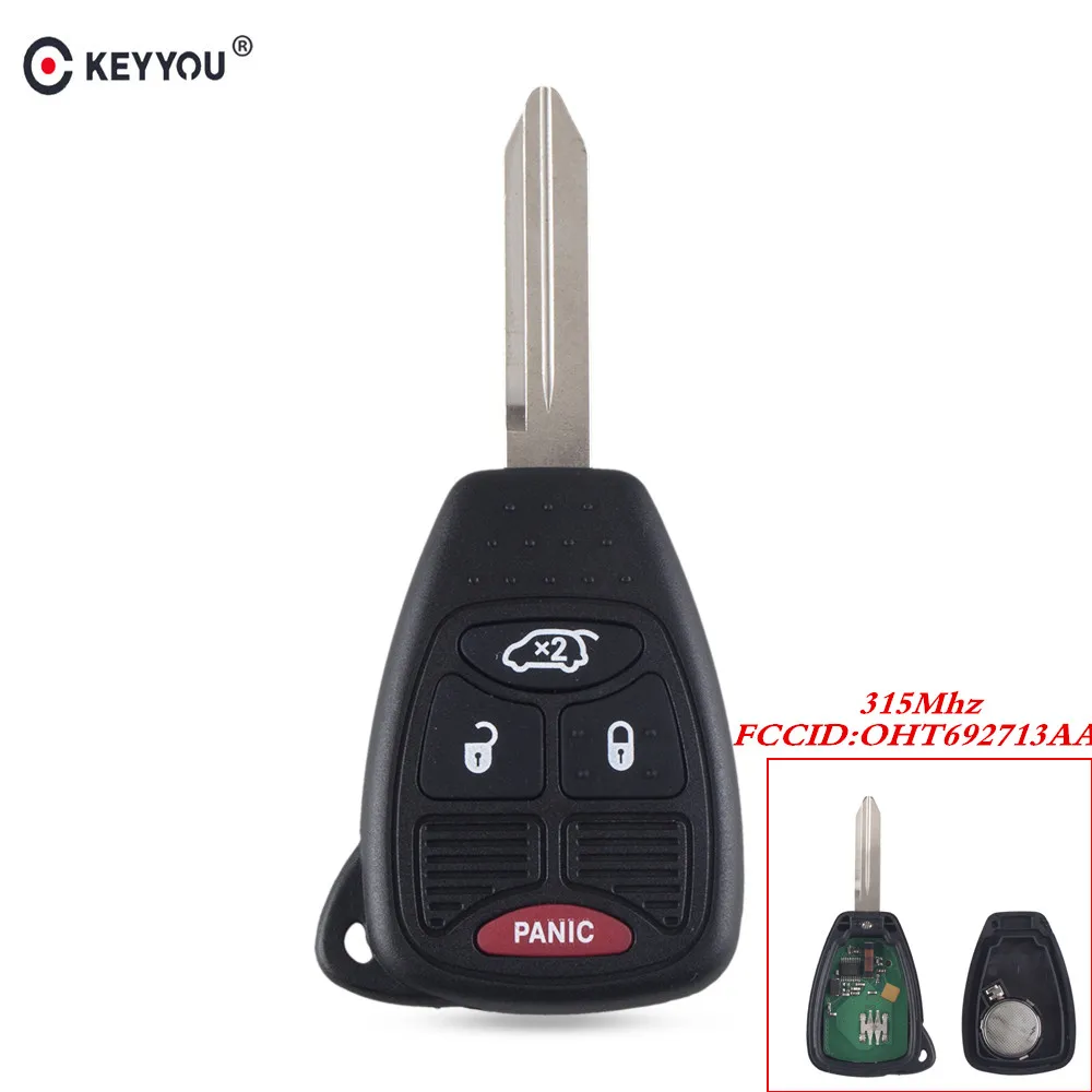 Брелок KEYYOU для Chrysler Dodge JEEP автомобильный брелок Liberty Commander патриот компас Grand Cherokee