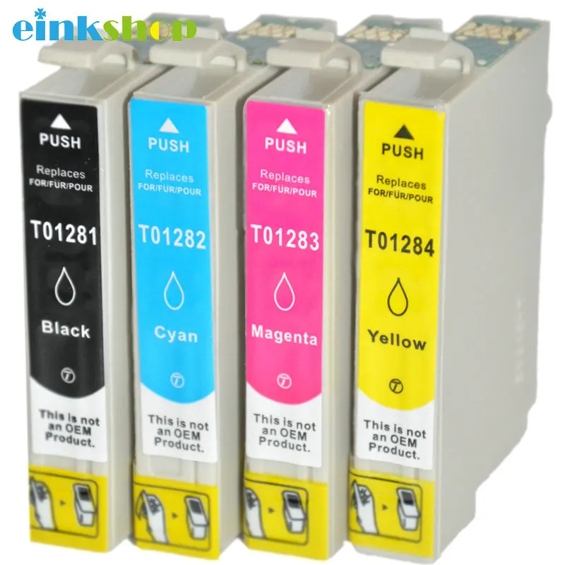 Einkshop T1281 T1284 Ink Cartridges For Epson Stylus Sx125 Sx130 Sx230 Sx235w Sx420w Sx430w Sx425w Sx435w T1281 Printer Ink Cartridge Ink For Epsoncartridge Ink Aliexpress