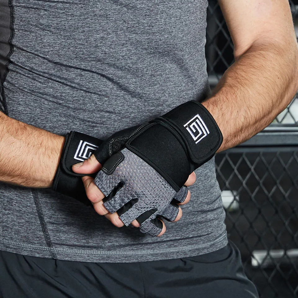 Sports Gym Gloves Heavyweight Exercise Weight Lifting Gloves Dumbbell Body Building Training Fitness Gloves