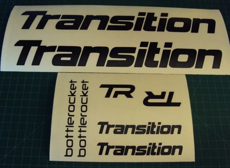 Transition Bike Decals Set of 4 Split DH MTB TR Blindside Freeride
