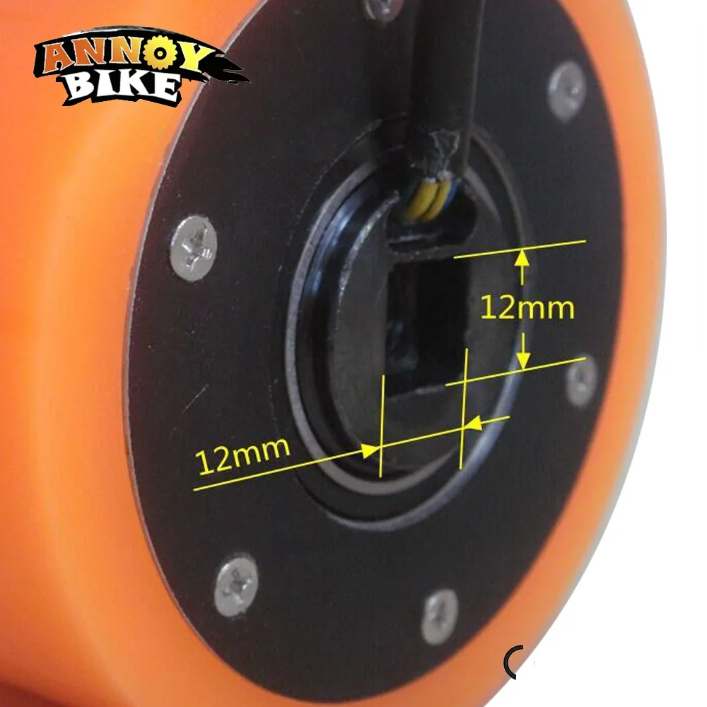 Top 90mm 36v 350w 3.5inch Hall Sensor electric Skateboard Motor Wheel Hollow Shaft Design 2