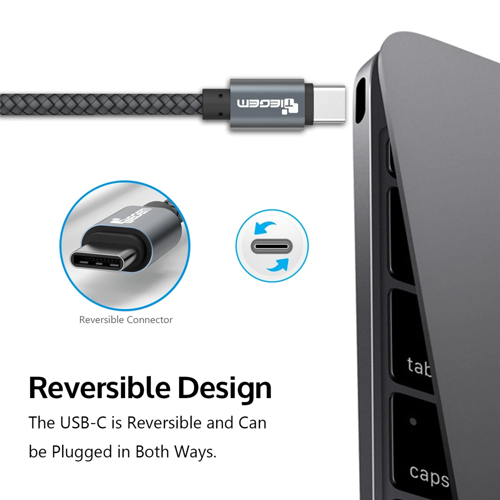 5 шт. в упаковке usb type-C кабель TIEGEM type-C для быстрой зарядки USB-C кабель для передачи данных для samsung Galaxy S8 Note 8 Nexus 5X6 P OnePlus 2 USB C