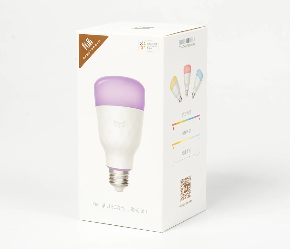 Обновленная версия) умный светодиодный светильник Xiao mi Yeelight, цветной, 800 люменов, 10 Вт, E27, лимонная умная лампа для mi Home App, белая/RGB опция