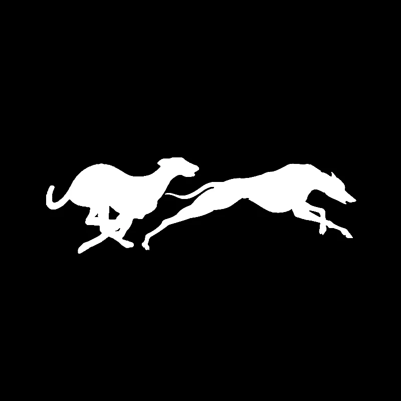 QYPF 16 5 см * модные гоночные виниловые автомобильные наклейки Greyhounds на окна