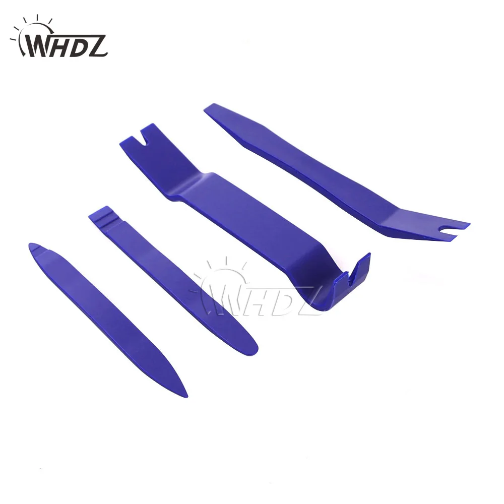 WHDZ 4pcs Blue Auto Car Radio Door Clip Panel Trim Dash Audio Removal Installer Pry Tool (4)