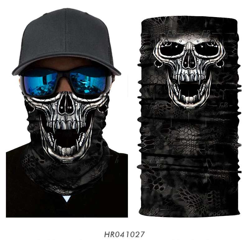 3D Seamless multifunctional Windproof Cycling bandana Skull Neck Warmer