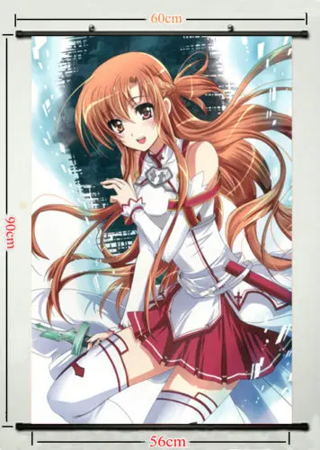 Sword Art Online 2 Art Wall Scroll Silk Poster 60x90cm Sexy Japanese Anime Girl Sword Art Online 2 Art Wall Scroll Silk Poster 60x90cm Sexy Japanese Anime Girl