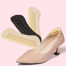 1Pair Massage Silicone Inserts Fashion Soft Sticky Silica Gel Fabric Shoe Pads