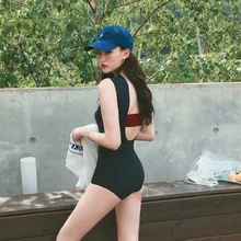 Черный гидрокостюм сексуальный бикини с открытой спиной сексуальный купальник бикини маленькая грудь