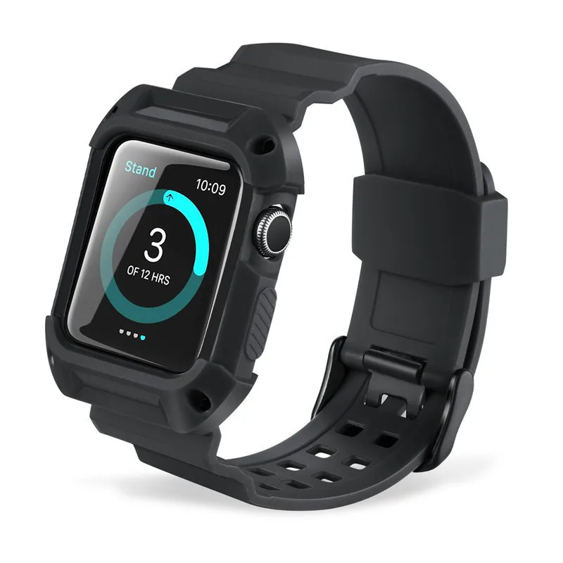 

TPU Smart Watch Replace Band Strap For Apple Watch 42 mm 38 mm Bracelet Replacement Watchband Protective Case For Apple Watch