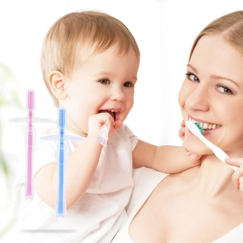 Soft Safe Bendable Teether Training Teeth Toothbrush Baby